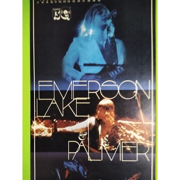 EMERSON LAKE AND PALMER Vintage Art Rock Progressive Music Poster 50 Years Old - Picture 2 of 5